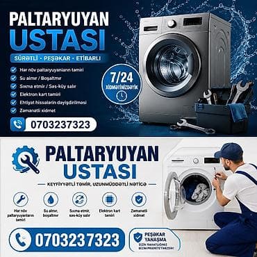 Paltaryuyan ustası – sürətli, peşəkar, etibarlı servis Xidmətlər: - lalafo.az -da Paltaryuyan ustası – sürətli, peşəkar, etibarlı servis Xidmətlər: -