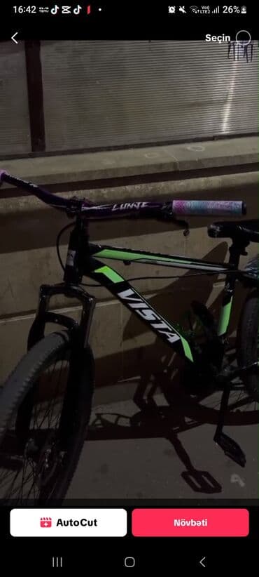 VISTA dağ velosipedi - Çərçivə: yüngül alaşımlı, qara rəngdə lalafo.az -da VISTA dağ velosipedi - Çərçivə: yüngül alaşımlı, qara rəngdə