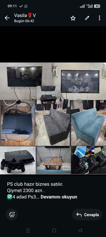 PS club hazır biznes satılır. Qiymet 2300 azn . ✅4 ədəd Ps3 (her lalafo.az -da PS club hazır biznes satılır. Qiymet 2300 azn . ✅4 ədəd Ps3 (her