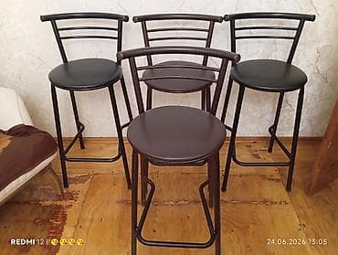 Metall karkaslı bar tabureləri dəsti - Miqdarı: 4 ədəd - Rənglər lalafo.az -da Metall karkaslı bar tabureləri dəsti - Miqdarı: 4 ədəd - Rənglər
