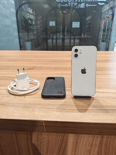 IPhone 12, 64 GB, Ağ, Zəmanət, Simsiz şarj, Face ID lalafo.az -da IPhone 12, 64 GB, Ağ, Zəmanət, Simsiz şarj, Face ID