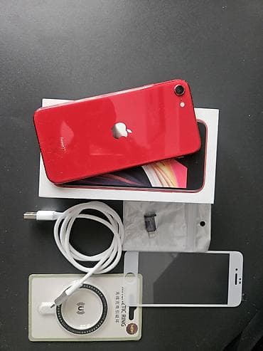 IPhone SE 2020, 64 GB, Qırmızı, Sənədlərlə, Face ID, Simsiz şarj lalafo.az -da IPhone SE 2020, 64 GB, Qırmızı, Sənədlərlə, Face ID, Simsiz şarj