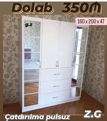 Açılan, 4 qapılı Düz dolab, Qarderob, paltar dolabı lalafo.az -da Açılan, 4 qapılı Düz dolab, Qarderob, paltar dolabı