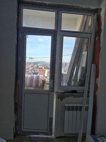 PVC balkon qapısı və pəncərə bloku - Profil: GLOBAL S-60 PVC profil lalafo.az -da PVC balkon qapısı və pəncərə bloku - Profil: GLOBAL S-60 PVC profil