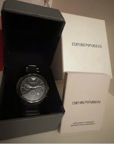 Qol saatı, Emporio Armani, rəng - Qara lalafo.az -da Qol saatı, Emporio Armani, rəng - Qara