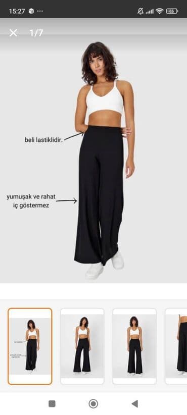 Şalvar, S, rəng - Qara lalafo.az -da Şalvar, S, rəng - Qara