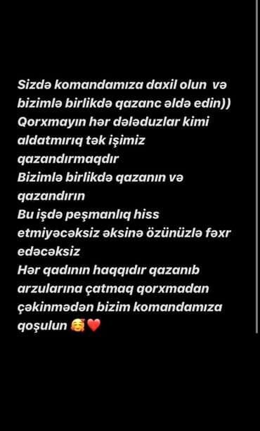 – Onlayn komanda üçün tərəfdaş axtarışı - Qadınlara yönəlik onlayn lalafo.az -da – Onlayn komanda üçün tərəfdaş axtarışı - Qadınlara yönəlik onlayn