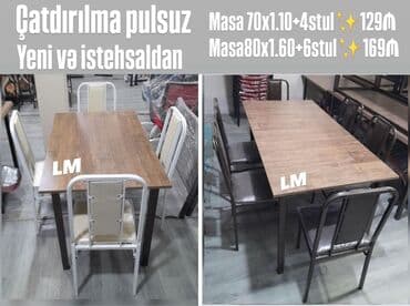 Bağ mətbəx və eyvanlarınız üçün çox əlverişli *Masa dəstləri* lalafo.az -da Bağ mətbəx və eyvanlarınız üçün çox əlverişli *Masa dəstləri*