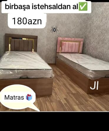 Yeni, Təknəfərlik çarpayı, Matras ilə lalafo.az -da Yeni, Təknəfərlik çarpayı, Matras ilə