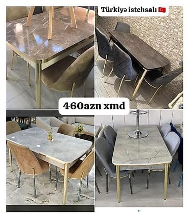 Mətbəx üçün, Yeni, Açılmayan, Dördbucaq masa, 4 stul lalafo.az -da Mətbəx üçün, Yeni, Açılmayan, Dördbucaq masa, 4 stul
