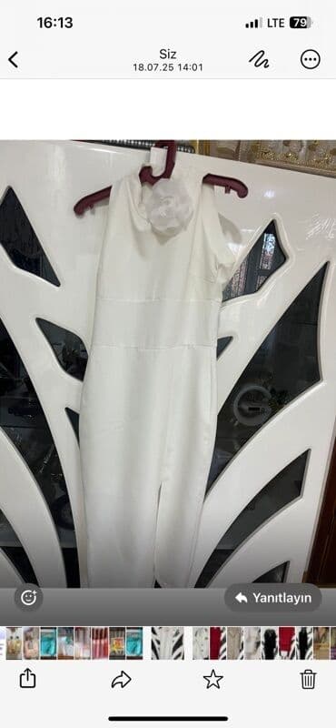 Ağ rəngli qadın kombinezonu - Model: yuxarı hissəsi qolsuz, dar lalafo.az -da Ağ rəngli qadın kombinezonu - Model: yuxarı hissəsi qolsuz, dar