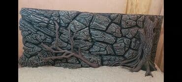 Akvaryum üçün 3D fon paneli - Realistik qaya və ağac kökü teksturalı lalafo.az -da Akvaryum üçün 3D fon paneli - Realistik qaya və ağac kökü teksturalı