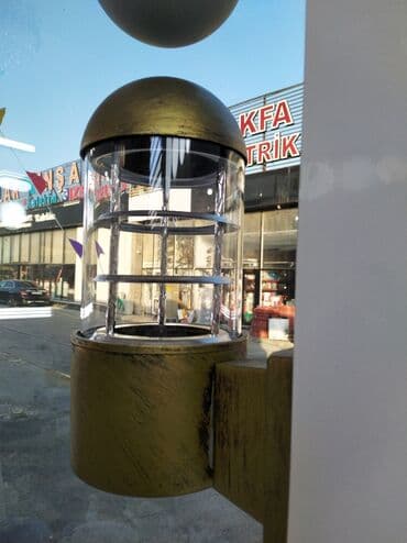 Divara quraşdırılan, dairəvi formaya malik, qızılı rəngli işıqlandırma lalafo.az -da Divara quraşdırılan, dairəvi formaya malik, qızılı rəngli işıqlandırma