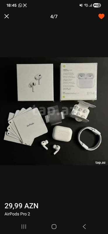 Yeni Simsiz (Bluetooth) Qulaqcıqlar, Apple, rəng - Ağ lalafo.az -da Yeni Simsiz (Bluetooth) Qulaqcıqlar, Apple, rəng - Ağ