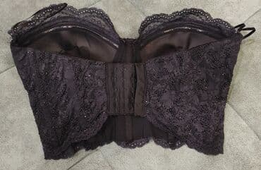 Büstqalterlər: Qara rəngli, dantelli qadın korseti. Bu korset strapless dizayna və lalafo.az -da — 2 Büstqalterlər: Qara rəngli, dantelli qadın korseti. Bu korset strapless dizayna və — 2