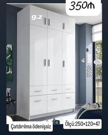 Açılan, 5 qapı Düz dolab, Qarderob, paltar dolabı lalafo.az -da Açılan, 5 qapı Düz dolab, Qarderob, paltar dolabı