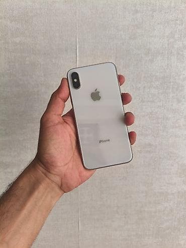 IPhone X, 64 GB, Gümüşü, Qırıq lalafo.az -da IPhone X, 64 GB, Gümüşü, Qırıq