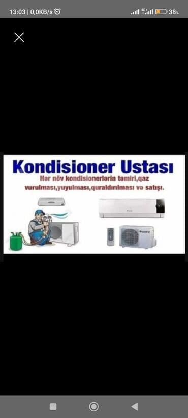 Təmir, Split kondisionerlər, Təmizləmə lalafo.az -da Təmir, Split kondisionerlər, Təmizləmə