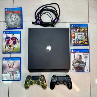 Sony PlayStation 4 Pro konsolu dəsti Komplekt: - PS4 Pro konsol lalafo.az -da Sony PlayStation 4 Pro konsolu dəsti Komplekt: - PS4 Pro konsol