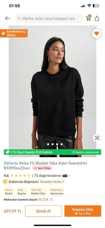 Defacto sweatshirt yenidi s m razmer baha alinib lalafo.az -da Defacto sweatshirt yenidi s m razmer baha alinib