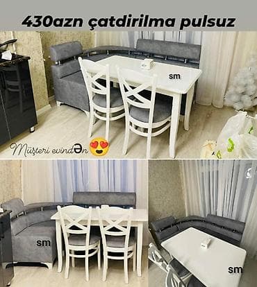 *Sifarişlə hazırlanır* ✔️Kuxna üçün stol stul dəsti✨✨. 2 stul 1 lalafo.az -da *Sifarişlə hazırlanır* ✔️Kuxna üçün stol stul dəsti✨✨. 2 stul 1