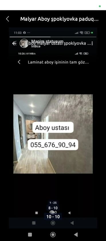 Потолочные работы: Malyar ustası Aboy ustası emulsiya ustası paduqa ustası laminat ustası at lalafo.az — 9 Потолочные работы: Malyar ustası Aboy ustası emulsiya ustası paduqa ustası laminat ustası — 9