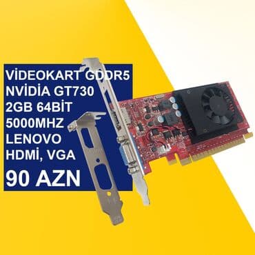 Videokart "Nvidia GT730 2GB 64bit 5000Mhz GDDR5 Lenovo" ⭐Qiymət – 90 lalafo.az -da Videokart "Nvidia GT730 2GB 64bit 5000Mhz GDDR5 Lenovo" ⭐Qiymət – 90