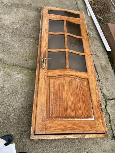 Taxta giriş/otaq qapısı - Material: təbii ağac (şpon deyil) lalafo.az -da Taxta giriş/otaq qapısı - Material: təbii ağac (şpon deyil)