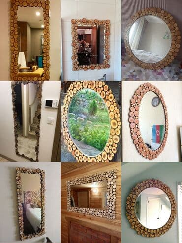 Güzgü Divar üçün, Dairə, Dekorativ, Əl işi lalafo.az -da Güzgü Divar üçün, Dairə, Dekorativ, Əl işi