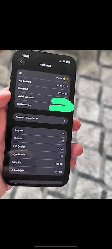 IPhone 14, 128 GB, Midnight, Face ID lalafo.az -da IPhone 14, 128 GB, Midnight, Face ID