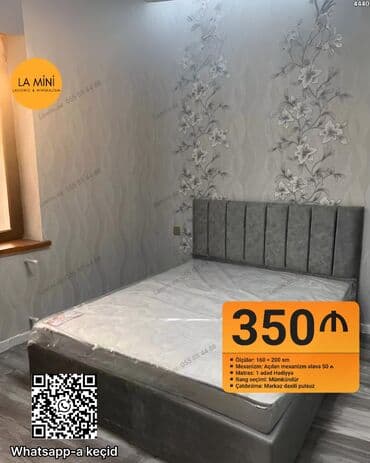 İkinəfərlik çarpayı, Bazalı, Matras ilə, Siyirməli lalafo.az -da İkinəfərlik çarpayı, Bazalı, Matras ilə, Siyirməli