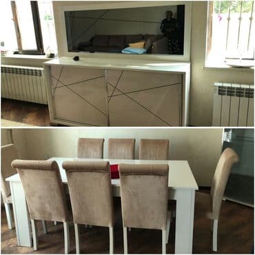 Qonaq otağı üçün, İşlənmiş, Kvadrat masa, 8 stul lalafo.az -da Qonaq otağı üçün, İşlənmiş, Kvadrat masa, 8 stul