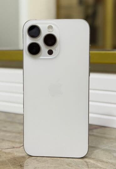 IPhone 15 Pro Max, Ağ, Face ID lalafo.az -da IPhone 15 Pro Max, Ağ, Face ID