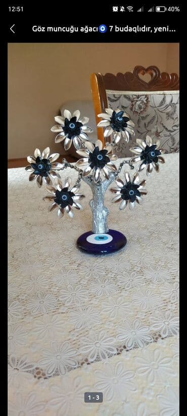 Göz muncuğu ağacı🧿 7 budaqlıdır, yenidir, qırığı yoxdur, evdə yer lalafo.az -da Göz muncuğu ağacı🧿 7 budaqlıdır, yenidir, qırığı yoxdur, evdə yer