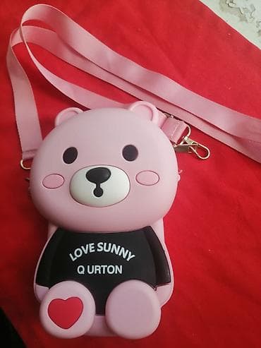 Новая розовая сумка, в форме Мишки.Высота 20 см.Не смотря на размер lalafo.az -da Новая розовая сумка, в форме Мишки.Высота 20 см.Не смотря на размер