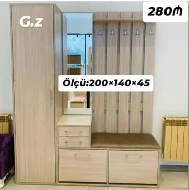 Açılan, 1 qapı Düz dolab, Dəhliz dolabı lalafo.az -da Açılan, 1 qapı Düz dolab, Dəhliz dolabı