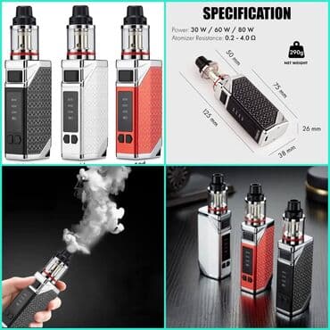 Elektron siqaret (vape) dəsti - Güc səviyyələri: 30W / 60W / 80W lalafo.az -da Elektron siqaret (vape) dəsti - Güc səviyyələri: 30W / 60W / 80W