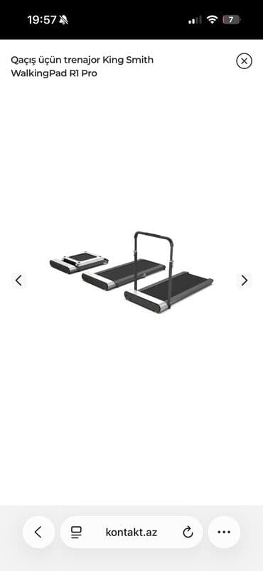 Qaçış üçün trenajor King Smith WalkingPad R1 Pro 1000 azn kontakthome lalafo.az -da — 1 Qaçış üçün trenajor King Smith WalkingPad R1 Pro 1000 azn kontakthome — 1