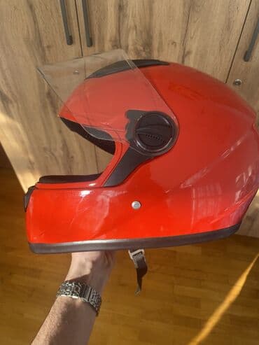 Motosiklet dəbilqəsi – tam üz tipli, qara-qırmızı dizayn. Təzədir 1 lalafo.az -da Motosiklet dəbilqəsi – tam üz tipli, qara-qırmızı dizayn. Təzədir 1