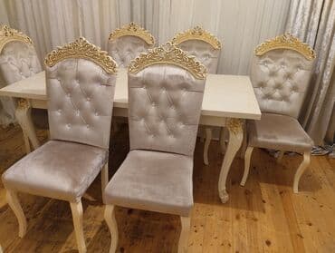 Qonaq otağı üçün, 6 stul lalafo.az -da — 3 Qonaq otağı üçün, 6 stul — 3