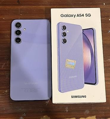 Samsung Galaxy A54 5G, 128 GB, rəng - Bənövşəyi, Sənədlərlə, Barmaq izi, İki sim kartlı lalafo.az -da Samsung Galaxy A54 5G, 128 GB, rəng - Bənövşəyi, Sənədlərlə, Barmaq izi, İki sim kartlı