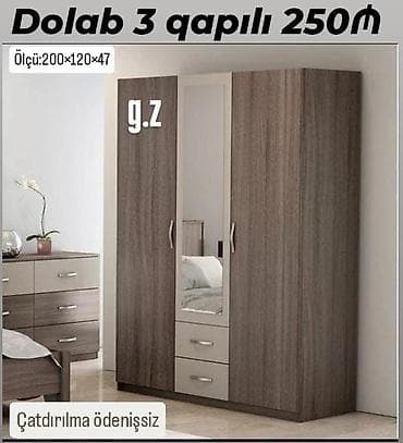 *Dolab 3 qapılı 250Azn* *Rəng seçimi sərbəst* ✔️İstehsal:Rusiya lalafo.az -da *Dolab 3 qapılı 250Azn* *Rəng seçimi sərbəst* ✔️İstehsal:Rusiya