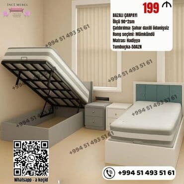 Yeni, Təknəfərlik çarpayı, Bazalı, Matras ilə, Siyirməsiz, Azərbaycan lalafo.az -da Yeni, Təknəfərlik çarpayı, Bazalı, Matras ilə, Siyirməsiz, Azərbaycan