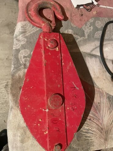 Qaldırma bloku – qarmaqlı, təkərli polad kasnak - Material: qalın lalafo.az -da Qaldırma bloku – qarmaqlı, təkərli polad kasnak - Material: qalın