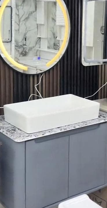 Hamam mebeli dəsti - Üstdən quraşdırılan düzbucaqlı keramik əl-üz lalafo.az -da Hamam mebeli dəsti - Üstdən quraşdırılan düzbucaqlı keramik əl-üz