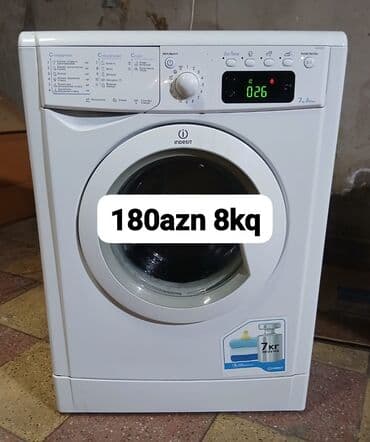 Paltaryuyan maşın Indesit, 8 kq, Avtomat, Qurutmasız, Kredit yoxdur lalafo.az -da Paltaryuyan maşın Indesit, 8 kq, Avtomat, Qurutmasız, Kredit yoxdur