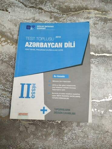 Azərbaycan dili Testlər 11-ci sinif, DİM, 2-ci hissə, 2019 il lalafo.az -da Azərbaycan dili Testlər 11-ci sinif, DİM, 2-ci hissə, 2019 il