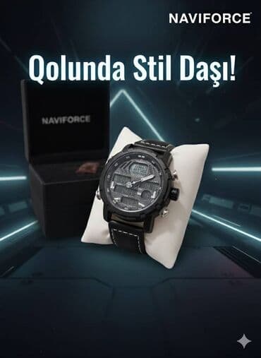 İşlənmiş, Qol saatı, NaviForce, rəng - Qara lalafo.az -da İşlənmiş, Qol saatı, NaviForce, rəng - Qara