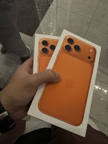 IPhone 17 Pro Max, 256 GB, Narıncı, Simsiz şarj, Face ID, Sənədlərlə lalafo.az -da IPhone 17 Pro Max, 256 GB, Narıncı, Simsiz şarj, Face ID, Sənədlərlə