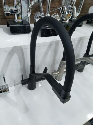 Mətbəx üçün müasir qarışdırıcı kran - Rəng: mat qara - Y/Q formalı lalafo.az -da Mətbəx üçün müasir qarışdırıcı kran - Rəng: mat qara - Y/Q formalı